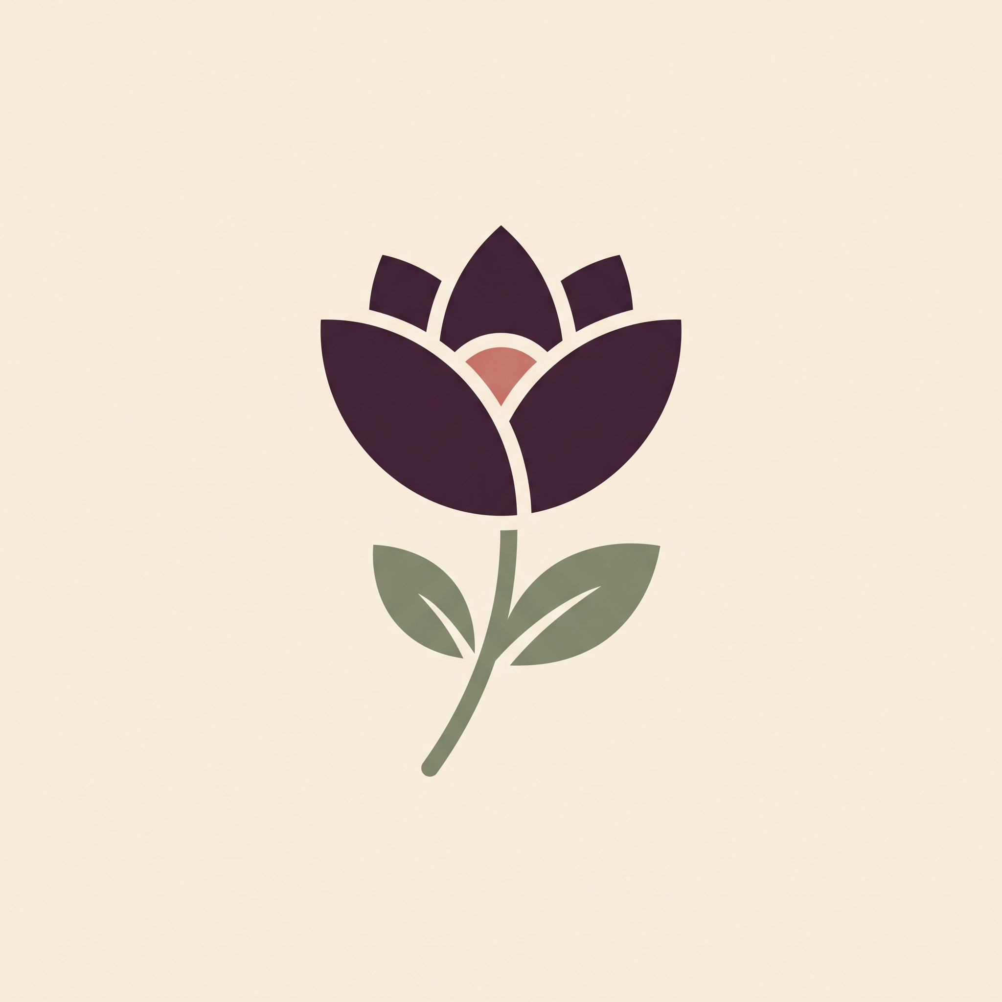 Mami Bloom Basic plan icon — half-open blooming flower